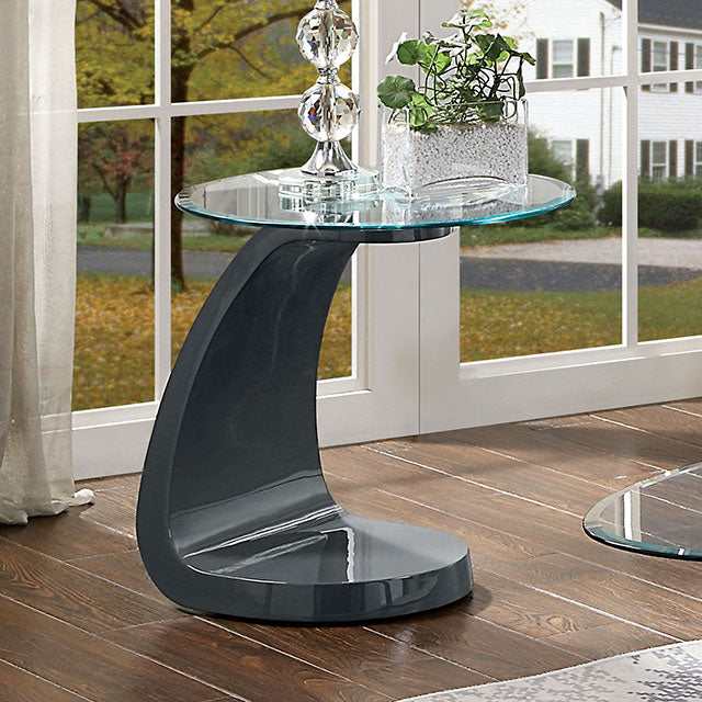 Nahara Gray End Table - Ornate Home