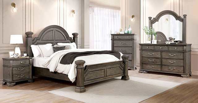 Pamphilos Gray Eastern King Bed - Ornate Home