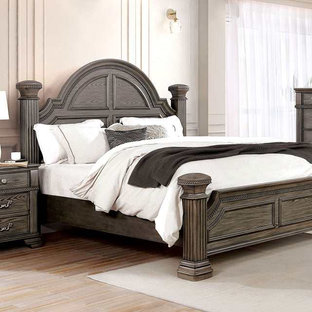 Pamphilos Gray Eastern King Bed - Ornate Home