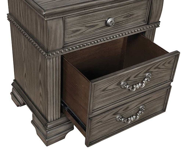 Pamphilos Gray Nightstand - Ornate Home