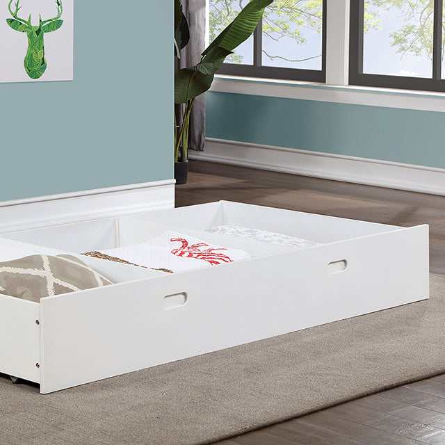 Priam White/Gray Trundle - Ornate Home