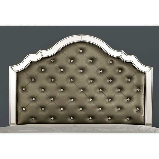 Eliora Silver Eastern King Bed - Ornate Home