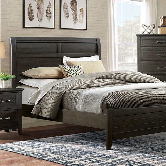 Alaina Walnut Queen Bed - Ornate Home