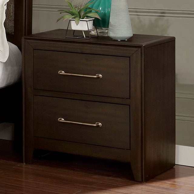 Jamie Walnut Nightstand - Ornate Home