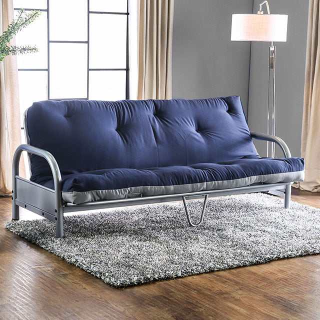 Aksel Gray/Navy Futon Mattress - Ornate Home