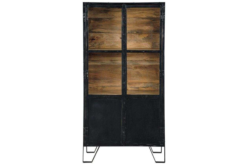 Gabinwell Black/Brown Cabinet/Bookcase - Ornate Home
