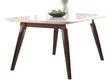 Gasha Dining Table in White/Walnut - Ornate Home