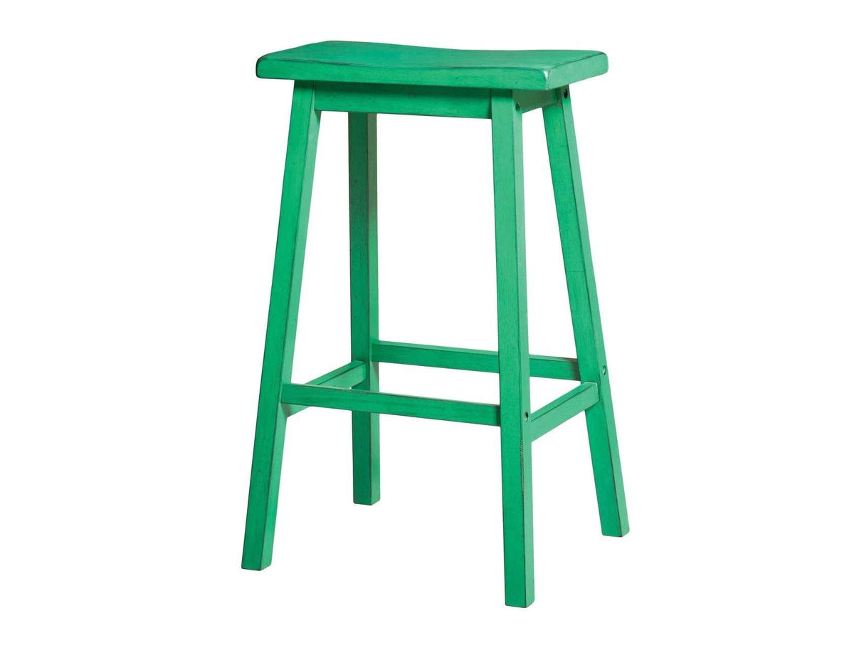 Gaucho Antique Green Bar Stool - Ornate Home