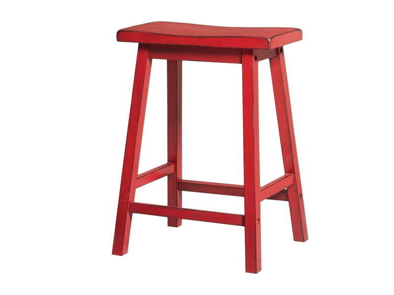 Gaucho Antique Red Counter Height Stool - Ornate Home