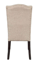 Gerardo Beige & Espresso Side Chair (Set of 2) - Ornate Home