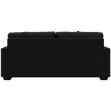 Gleston Onyx Black Velvet Stationary Sofa - Ornate Home