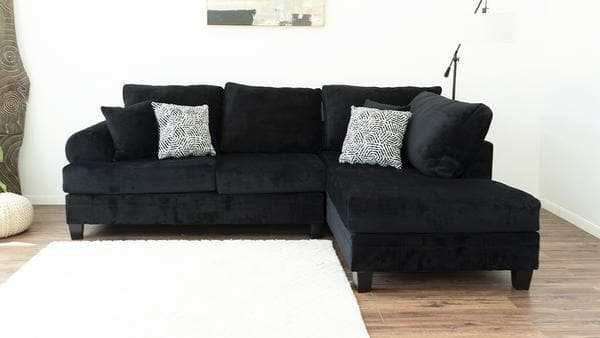 Gloria Sectional Sofa w/RAF Chaise Huge Comfy Couch - Ornate Home