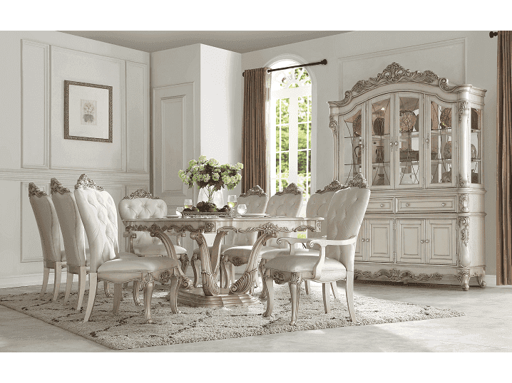 Gorsedd Antique White Dining Table - Ornate Home