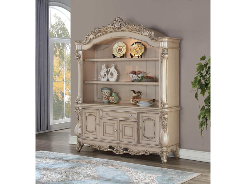 Gorsedd Antique White Executive Bookcase - Ornate Home
