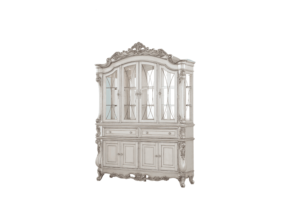 Gorsedd Antique White Hutch & Buffet - Ornate Home