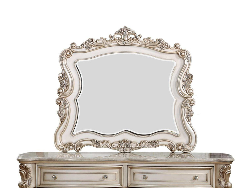 Gorsedd Antique White Mirror - Ornate Home