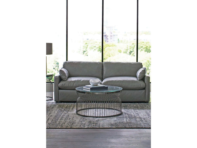 Grayson Grey Stationary Sofa - Ornate Home