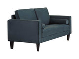 Gulfdale Dark Teal Stationary Loveseat - Ornate Home