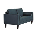 Gulfdale Dark Teal Stationary Sofa & Loveseat - Ornate Home