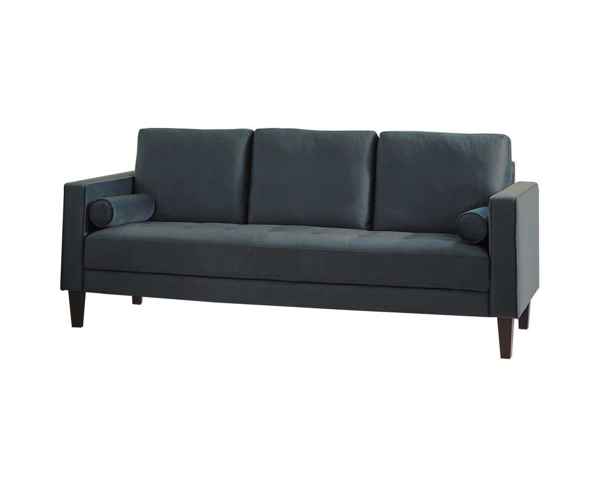 Gulfdale Dark Teal Stationary Sofa & Loveseat - Ornate Home