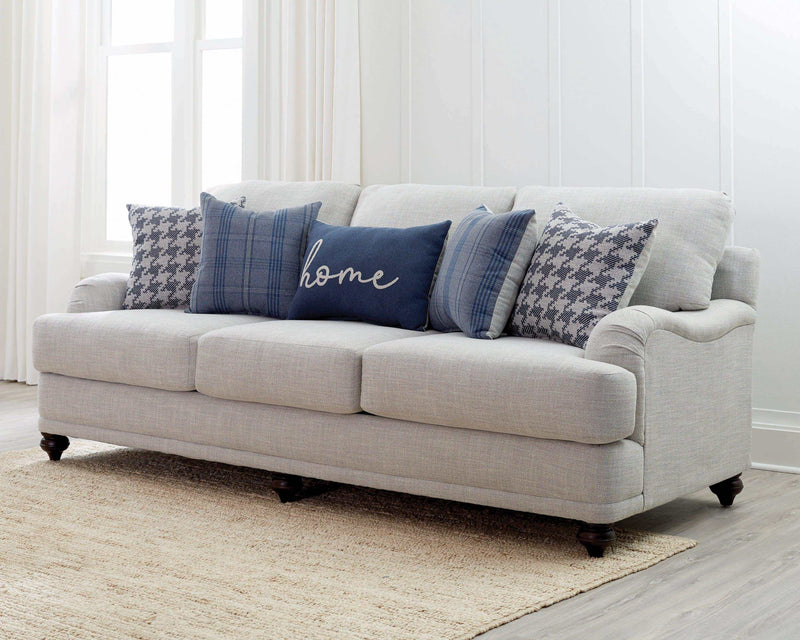 Gwen Light Grey & Blue Living Room Set - Ornate Home