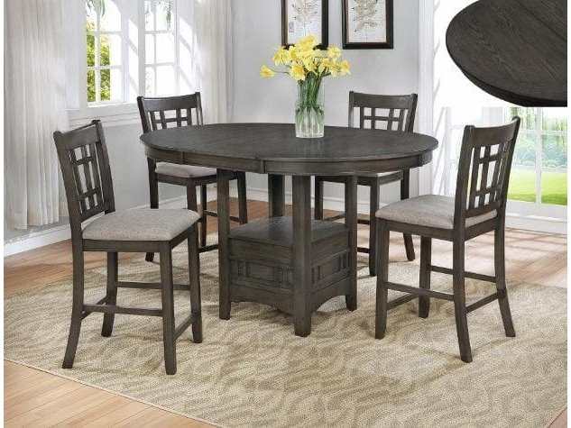 Hartwell Gray Counter Height Set - Ornate Home