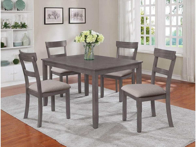 Henderson Gray 5Piece Dining Room Set - Ornate Home