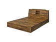 Hestia Walnut Queen Platform Bed - Ornate Home