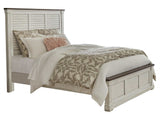 Hillcrest White Eastern King Panel Bed - Ornate Home