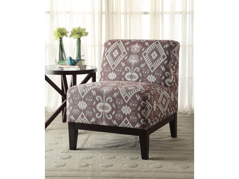 Hinte Pattern Fabric Accent Chair - Ornate Home