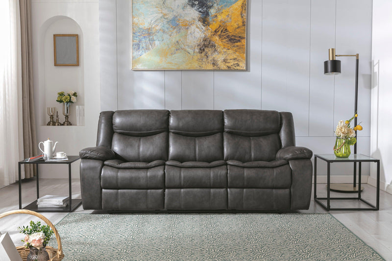 Holcroft Quarry Gray Manual Reclining Sofa - Ornate Home