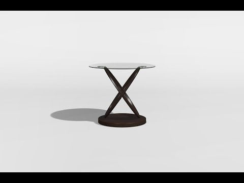 Atwood Dark Walnut End Table