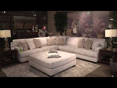 Rawcliffe Parchment 4pc Sectional Sofa