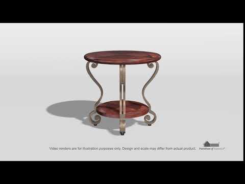 May Brown Cherry End Table