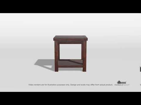 Estell Dark Cherry End Table