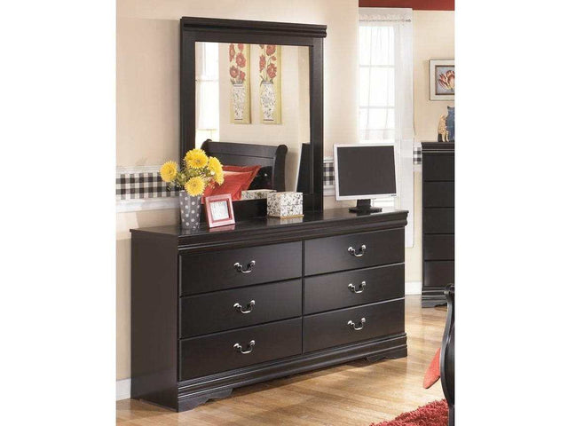 Huey Vineyard Black Dresser & Mirror - Ornate Home