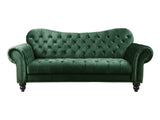 Iberis Green Velvet Sofa - Ornate Home