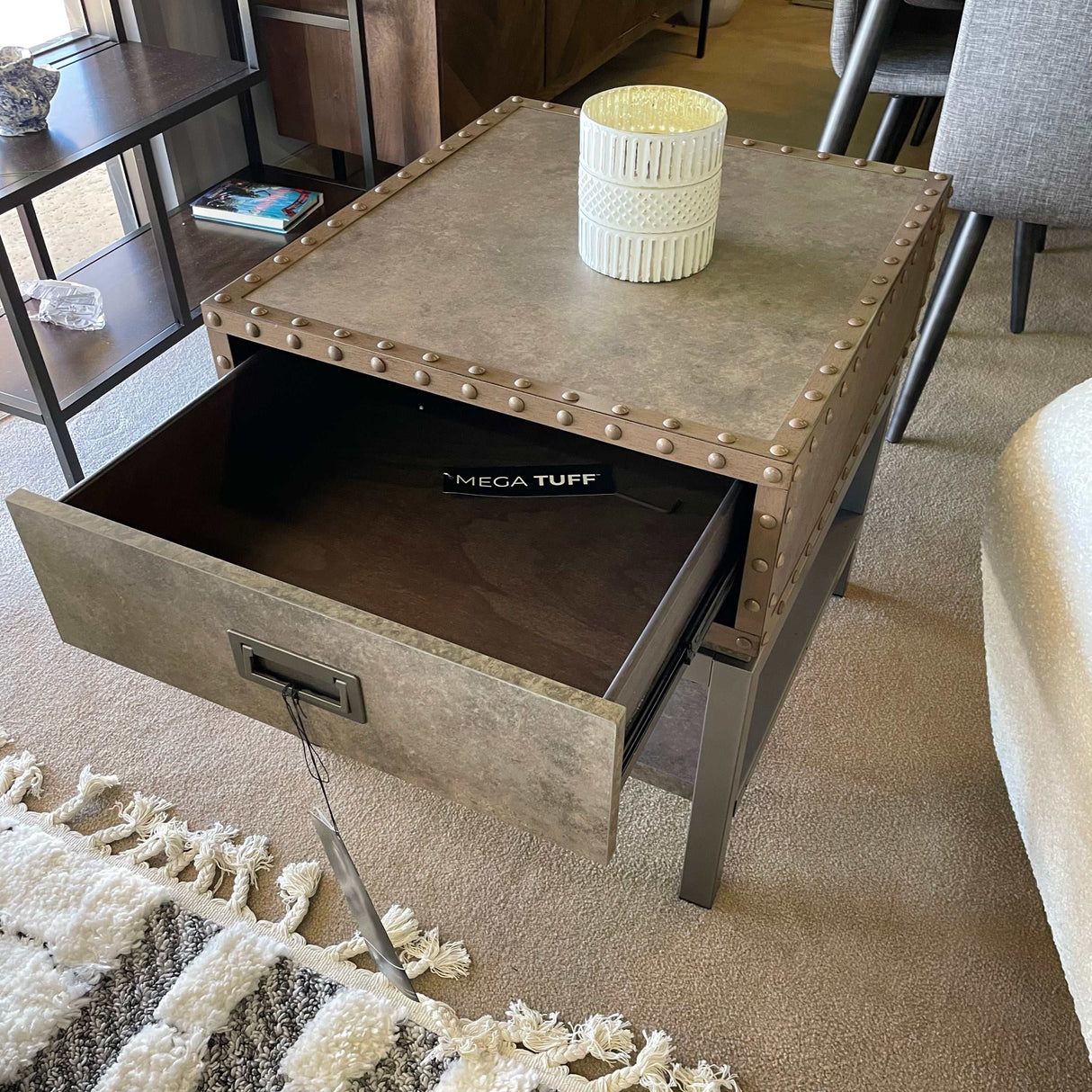 Derrylin Brown End Table - Ornate Home