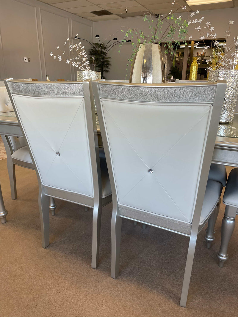 Celandine Silver Side Chair (Set of 2) - Ornate Home