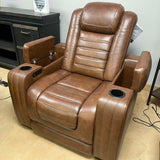 Backtrack Chocolate Power Recliner - Ornate Home