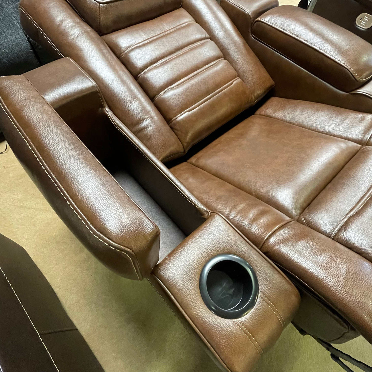 Backtrack Chocolate Power Recliner - Ornate Home