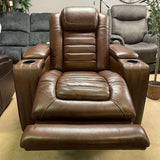 Backtrack Chocolate Power Reclining Sofa, Loveseat & Chair / 3pc Set - Ornate Home