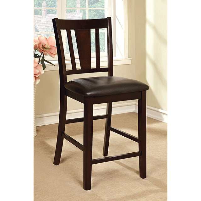 Bridgette Espresso Counter Height Chair (Set of 2) - Ornate Home