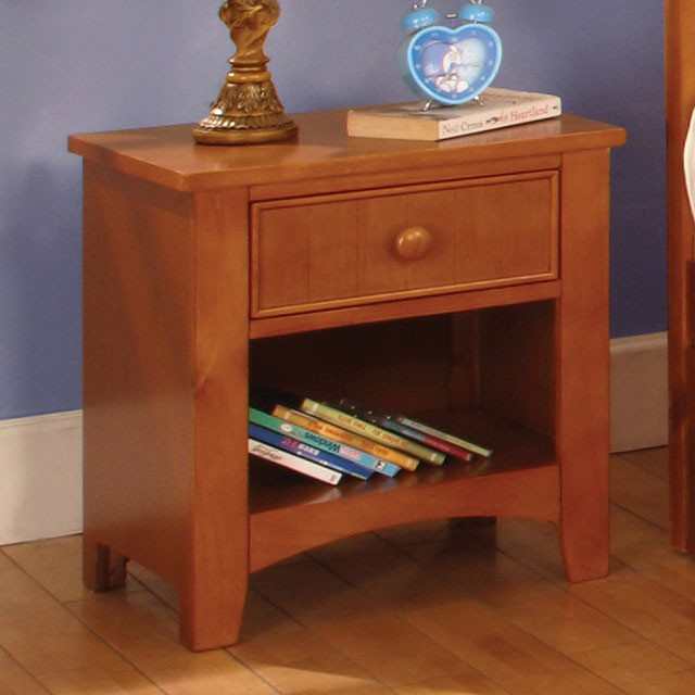 Omnus Oak Nightstand - Ornate Home