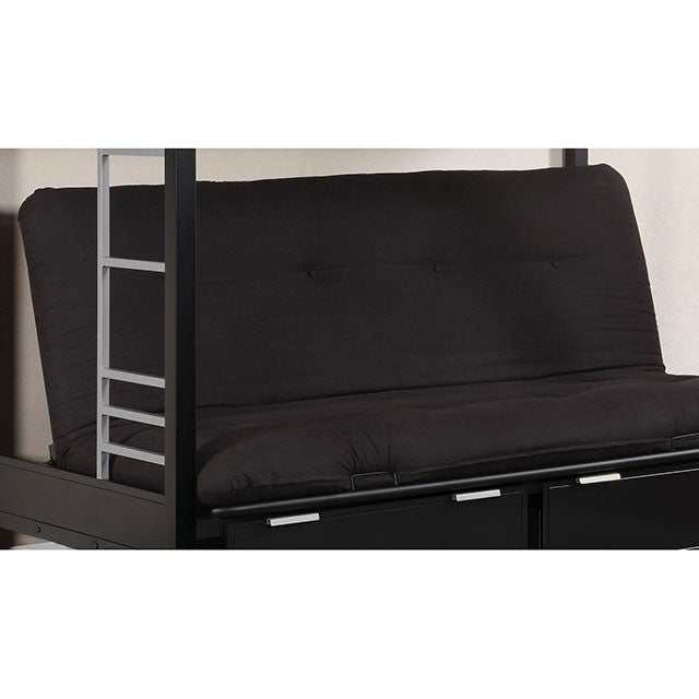 Knox Black 6" Black Futon Mattress - Ornate Home