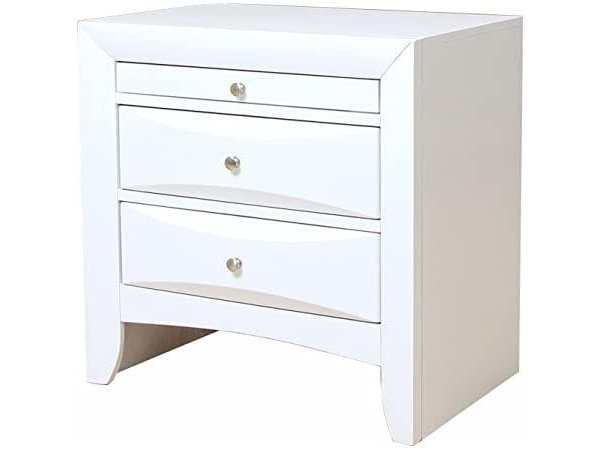 Ireland White Nightstand - Ornate Home