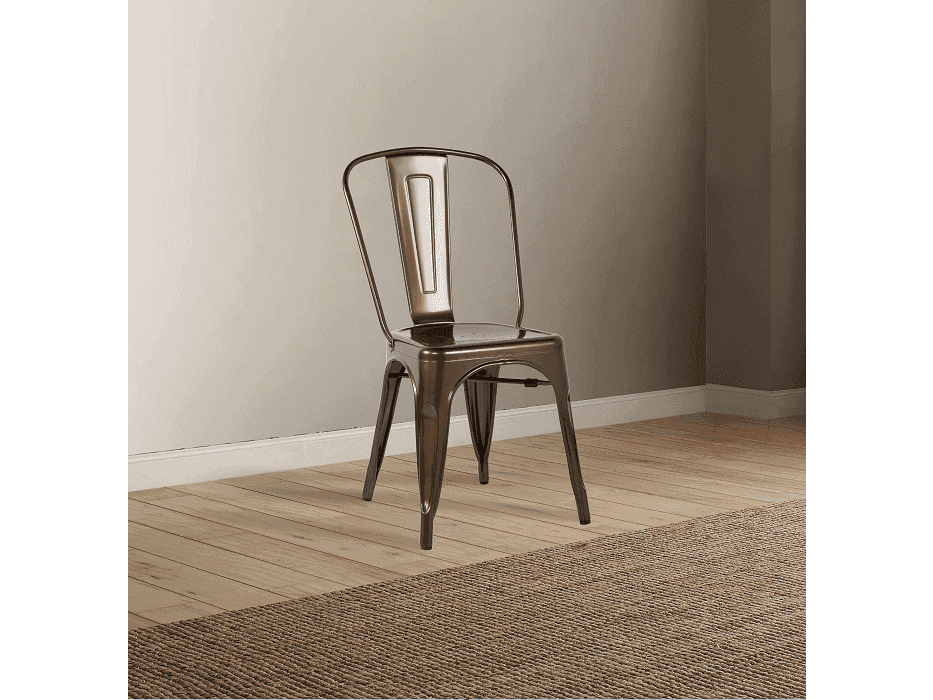 Jakia Bronze Side Chair - Ornate Home