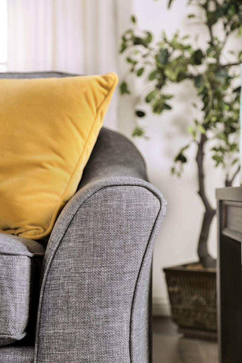 Jarrow Light Gray Stationary Sofa & Loveseat 2pc - Ornate Home