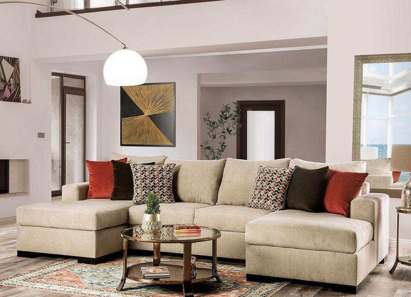 Jayla - Beige - Sectional Sofa - Ornate Home