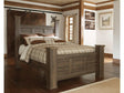 Juararo Dark Brown Poster Bed - Ornate Home